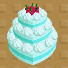 Mint Wedding Cake