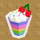 Rainbow Pudding Cup