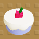 Snow Blueberry Cake